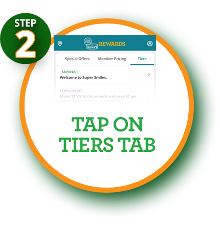 Step: 2 Tap on Tiers Tab