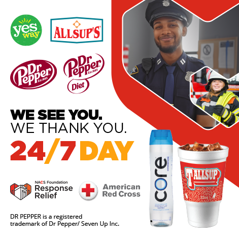 24/7 Day: A Day for Heroes. Heroes get a free Core Hydration 30.4oz and Free Fountain any size for Heroes.